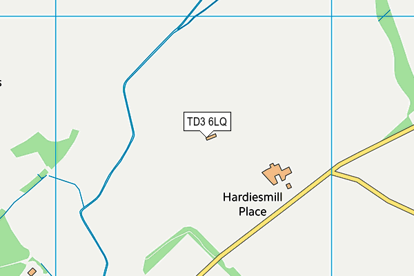 TD3 6LQ map - OS VectorMap District (Ordnance Survey)