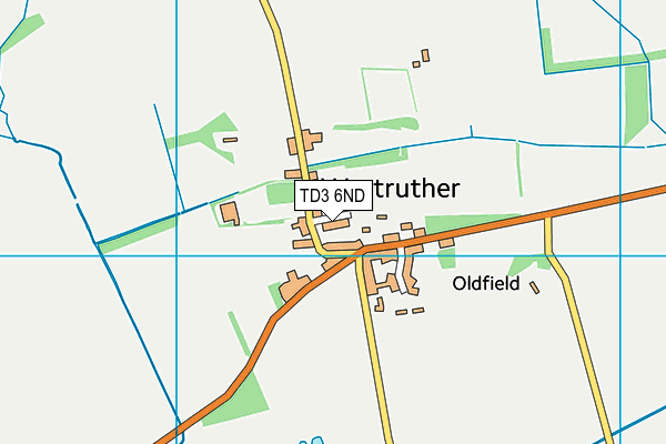 TD3 6ND map - OS VectorMap District (Ordnance Survey)