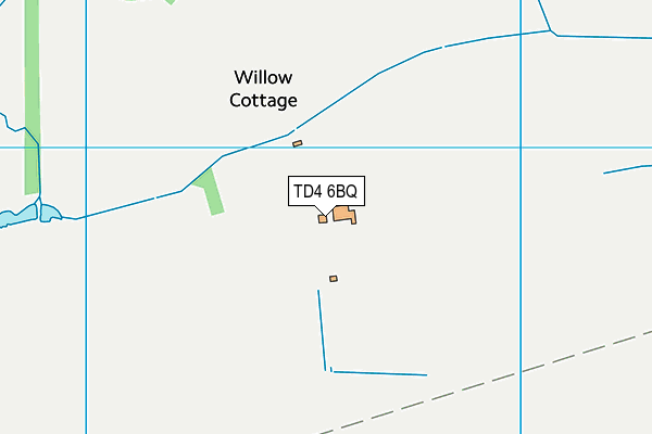 TD4 6BQ map - OS VectorMap District (Ordnance Survey)