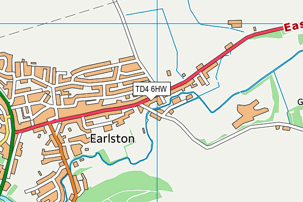 TD4 6HW map - OS VectorMap District (Ordnance Survey)