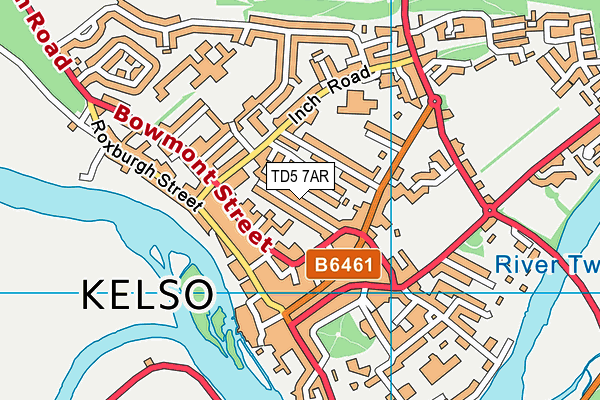 TD5 7AR map - OS VectorMap District (Ordnance Survey)