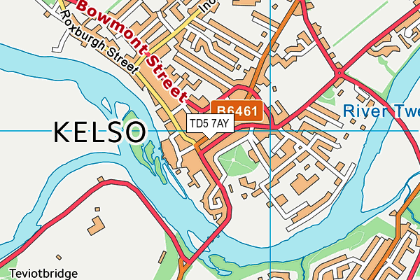 TD5 7AY map - OS VectorMap District (Ordnance Survey)