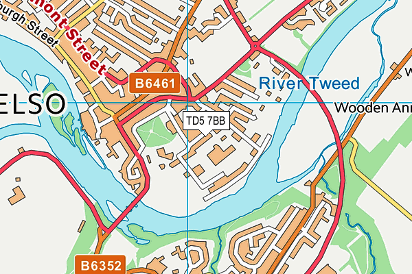 TD5 7BB map - OS VectorMap District (Ordnance Survey)