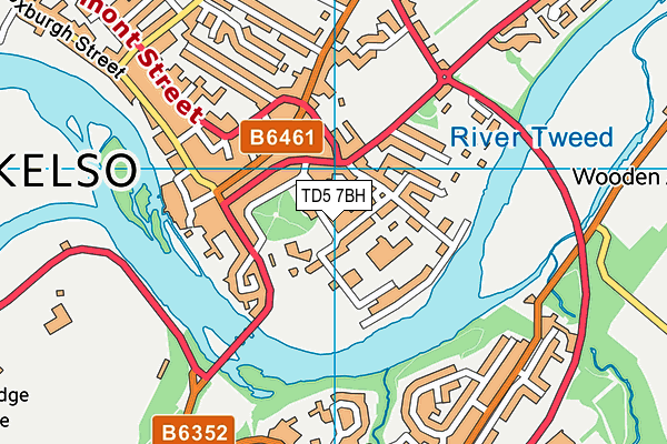 TD5 7BH map - OS VectorMap District (Ordnance Survey)