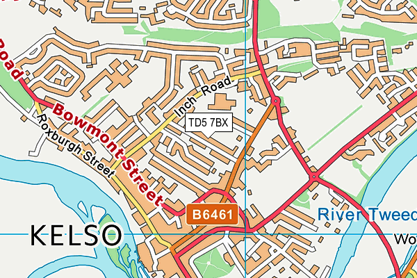 TD5 7BX map - OS VectorMap District (Ordnance Survey)