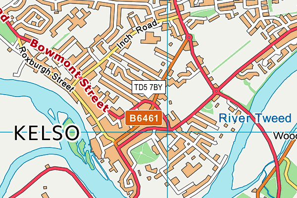 TD5 7BY map - OS VectorMap District (Ordnance Survey)