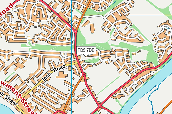 TD5 7DE map - OS VectorMap District (Ordnance Survey)
