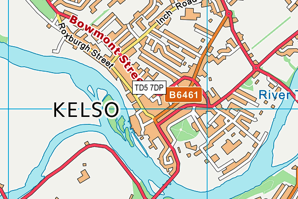 TD5 7DP map - OS VectorMap District (Ordnance Survey)