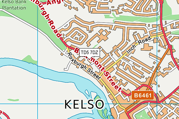TD5 7DZ map - OS VectorMap District (Ordnance Survey)