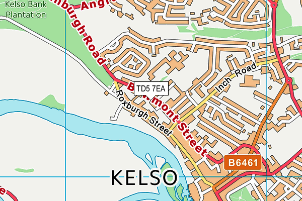 TD5 7EA map - OS VectorMap District (Ordnance Survey)