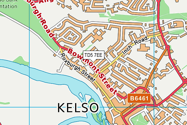 TD5 7EE map - OS VectorMap District (Ordnance Survey)