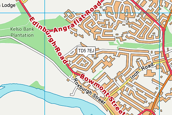 TD5 7EJ map - OS VectorMap District (Ordnance Survey)