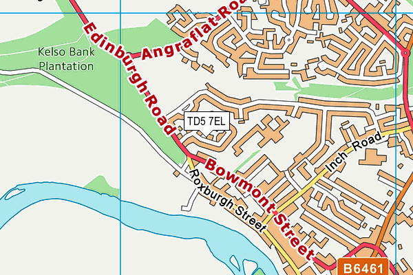 TD5 7EL map - OS VectorMap District (Ordnance Survey)