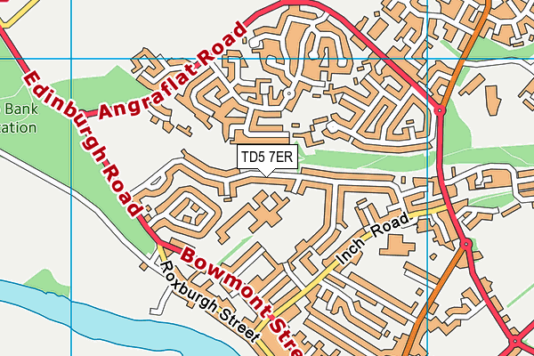 TD5 7ER map - OS VectorMap District (Ordnance Survey)