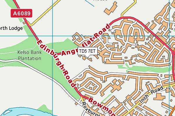 TD5 7ET map - OS VectorMap District (Ordnance Survey)