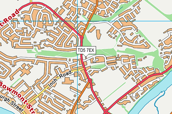 TD5 7EX map - OS VectorMap District (Ordnance Survey)