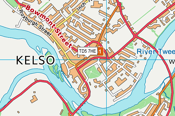 TD5 7HE map - OS VectorMap District (Ordnance Survey)