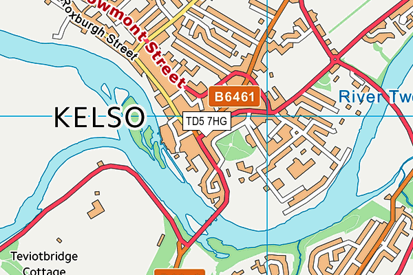 TD5 7HG map - OS VectorMap District (Ordnance Survey)