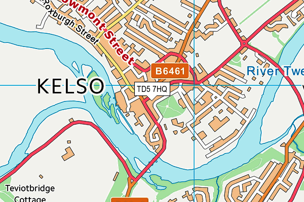 TD5 7HQ map - OS VectorMap District (Ordnance Survey)