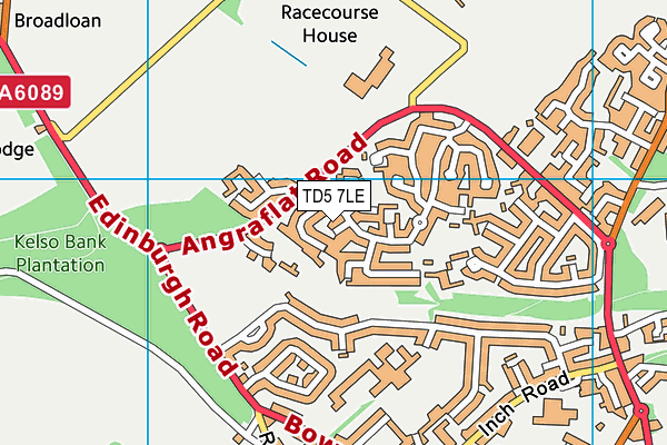 TD5 7LE map - OS VectorMap District (Ordnance Survey)