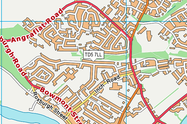 TD5 7LL map - OS VectorMap District (Ordnance Survey)