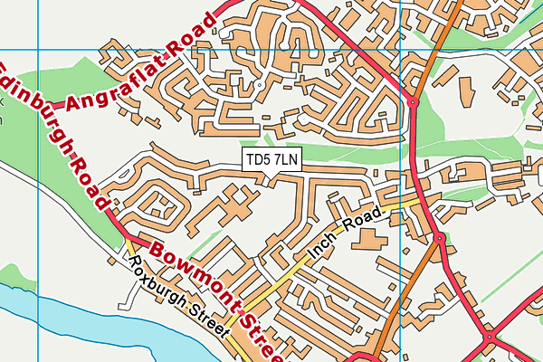 TD5 7LN map - OS VectorMap District (Ordnance Survey)