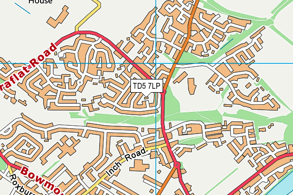 TD5 7LP map - OS VectorMap District (Ordnance Survey)