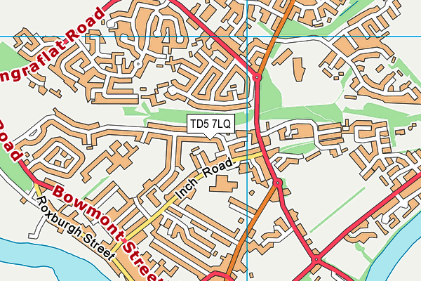 TD5 7LQ map - OS VectorMap District (Ordnance Survey)