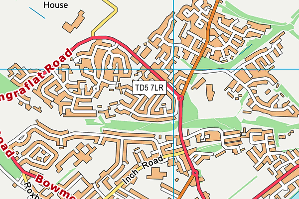 TD5 7LR map - OS VectorMap District (Ordnance Survey)