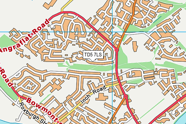TD5 7LS map - OS VectorMap District (Ordnance Survey)