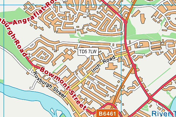 TD5 7LW map - OS VectorMap District (Ordnance Survey)