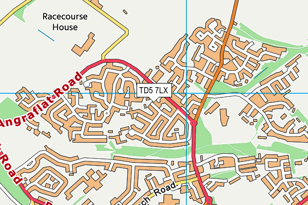 TD5 7LX map - OS VectorMap District (Ordnance Survey)