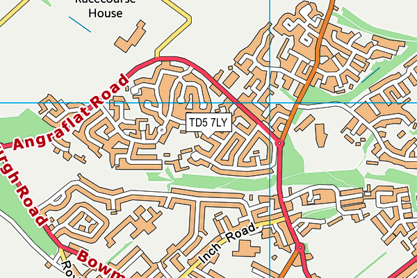 TD5 7LY map - OS VectorMap District (Ordnance Survey)