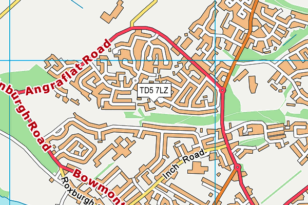 TD5 7LZ map - OS VectorMap District (Ordnance Survey)