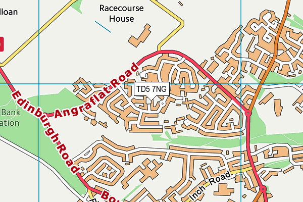 TD5 7NG map - OS VectorMap District (Ordnance Survey)