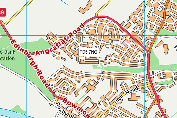TD5 7NQ map - OS VectorMap District (Ordnance Survey)