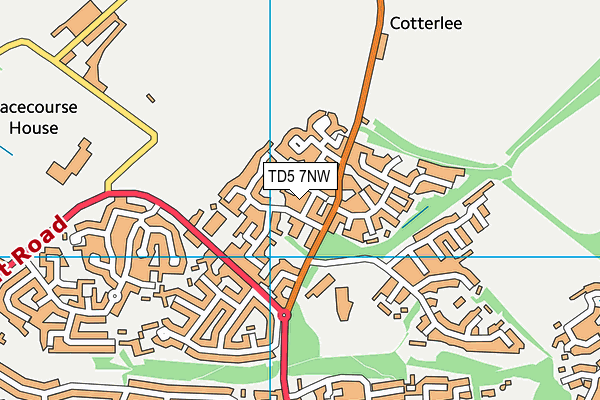 TD5 7NW map - OS VectorMap District (Ordnance Survey)