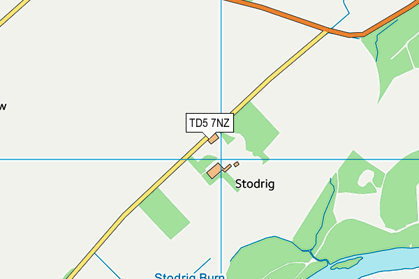 TD5 7NZ map - OS VectorMap District (Ordnance Survey)