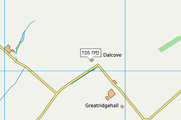 TD5 7PD map - OS VectorMap District (Ordnance Survey)