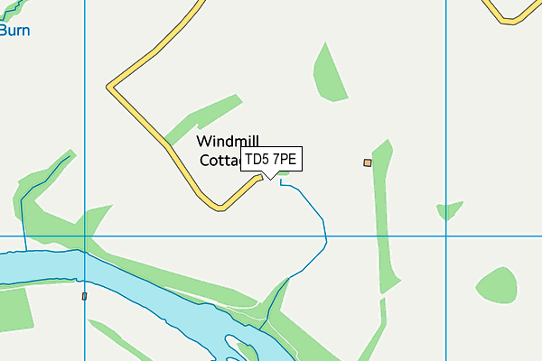 TD5 7PE map - OS VectorMap District (Ordnance Survey)