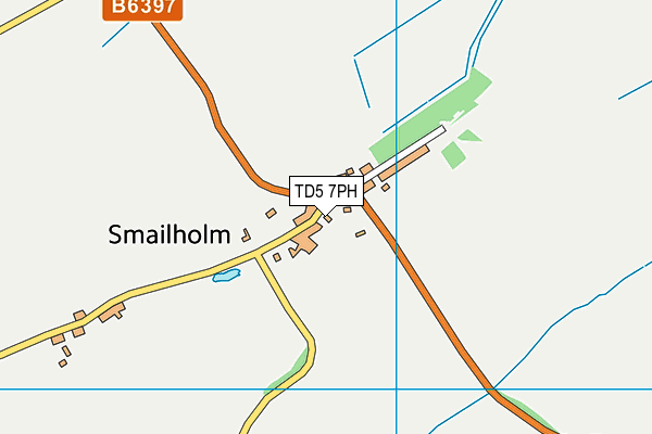 TD5 7PH map - OS VectorMap District (Ordnance Survey)