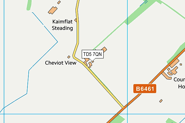 TD5 7QN map - OS VectorMap District (Ordnance Survey)