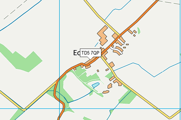 TD5 7QP map - OS VectorMap District (Ordnance Survey)