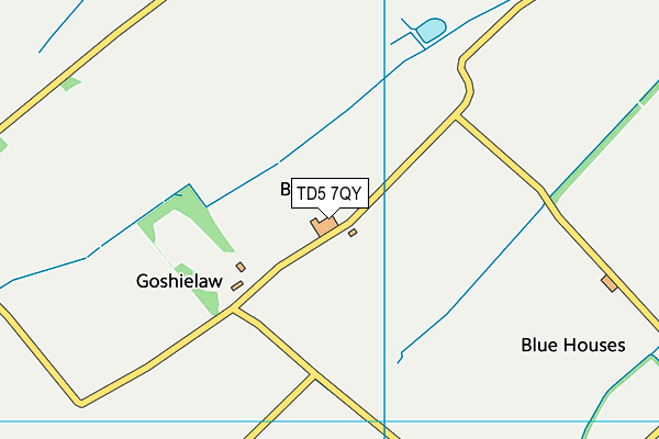 TD5 7QY map - OS VectorMap District (Ordnance Survey)