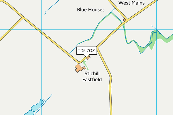 TD5 7QZ map - OS VectorMap District (Ordnance Survey)