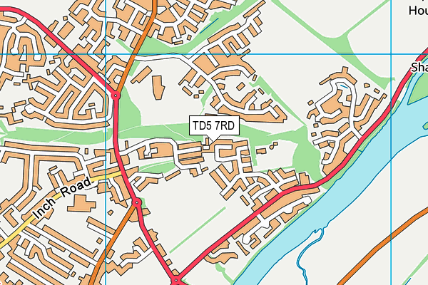 TD5 7RD map - OS VectorMap District (Ordnance Survey)