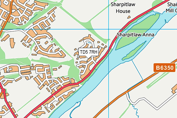TD5 7RH map - OS VectorMap District (Ordnance Survey)