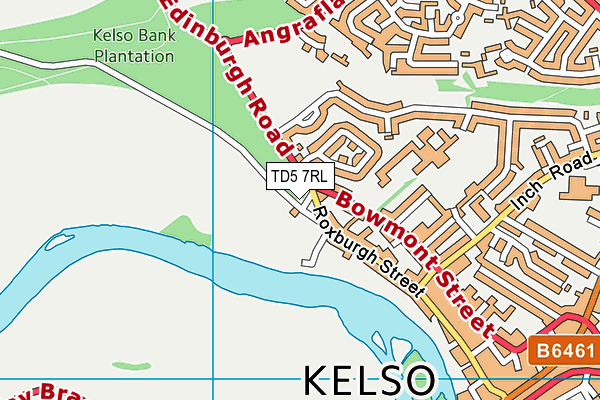 TD5 7RL map - OS VectorMap District (Ordnance Survey)