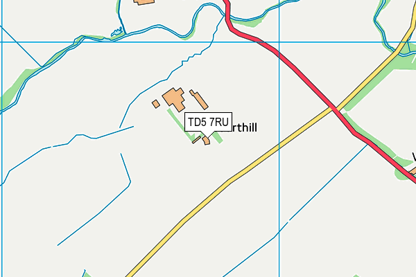 TD5 7RU map - OS VectorMap District (Ordnance Survey)