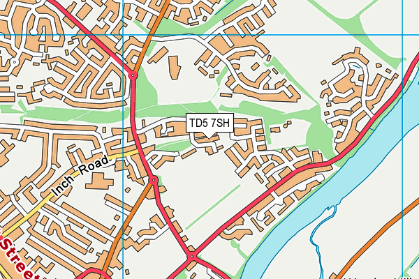 TD5 7SH map - OS VectorMap District (Ordnance Survey)